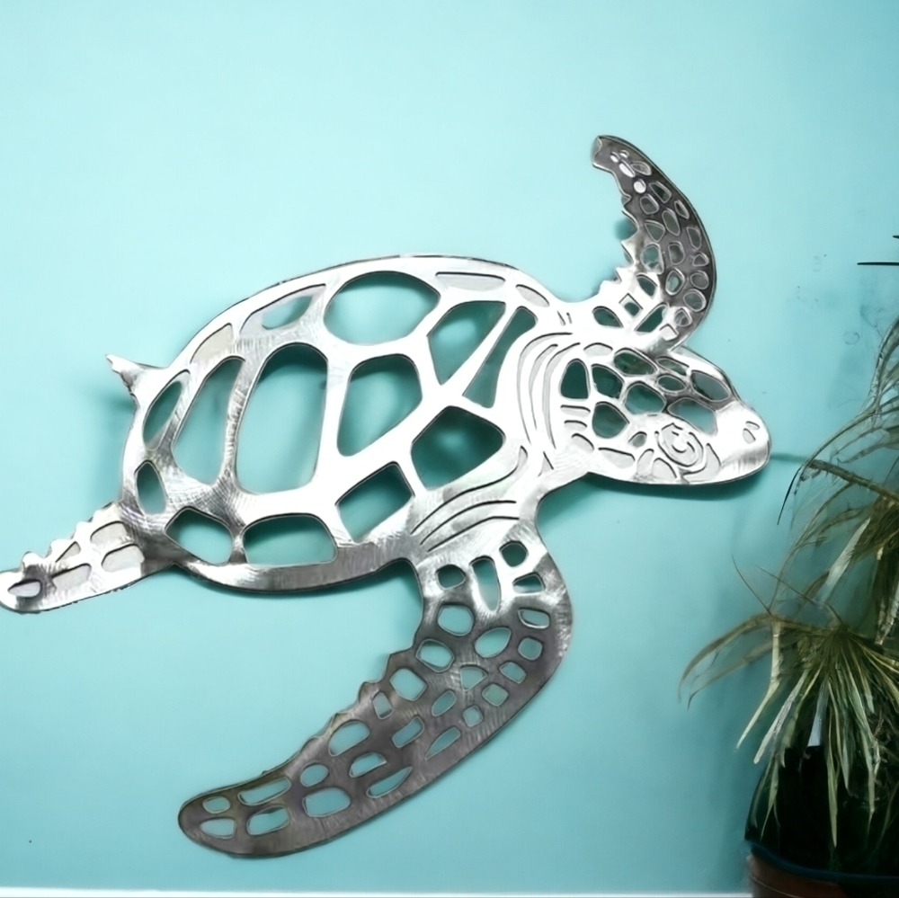 NWT Metal Cut-Out Sea turtle